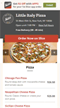 Mobile Screenshot of littleitalypizzaon45.com